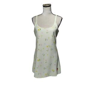 NWT Samii Ryan BSR x Care Bears Sz M Sweetness Green Slip Dress Floral